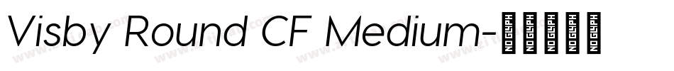 Visby Round CF Medium字体转换